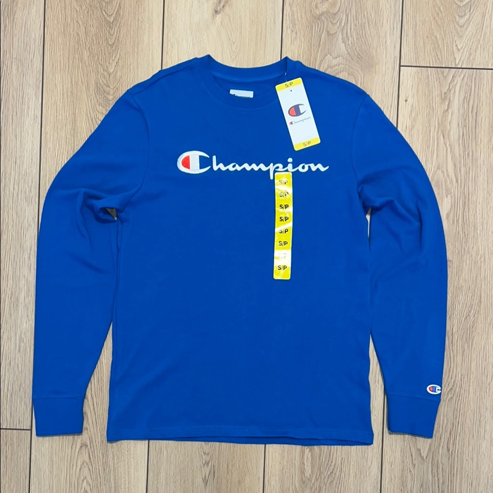 Champion Royal Blue Crewneck Long Sleeve Shirt